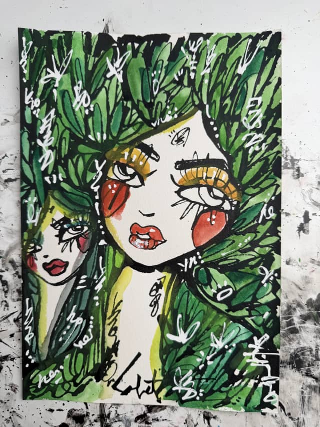 Tangerine 2026 Sabet 7" x 10" Original