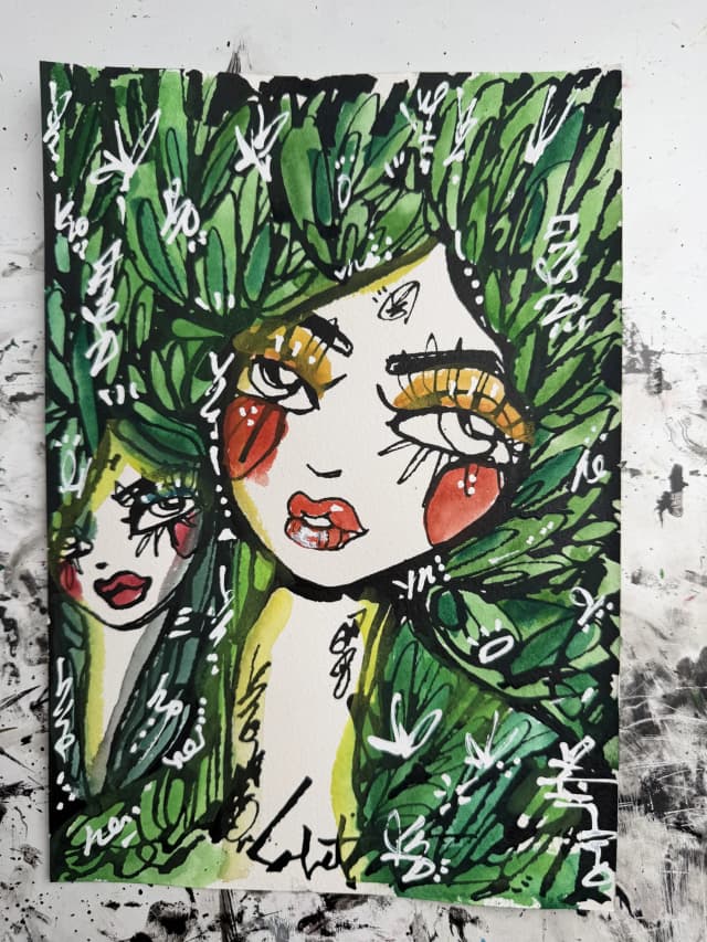 Tangerine 2026 Sabet 7" x 10" Original