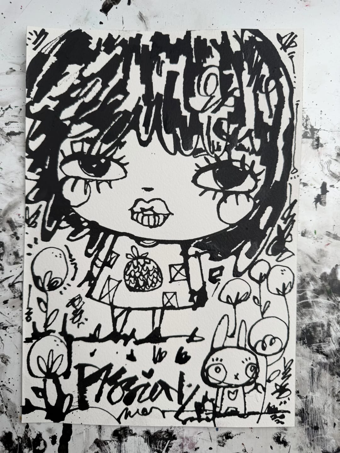 Passion Fruit 2026 Sabet 7" x 10" Original