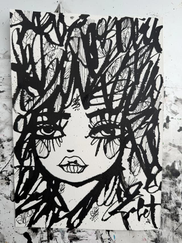 Jaja 2026 Sabet 7" x 10" Original