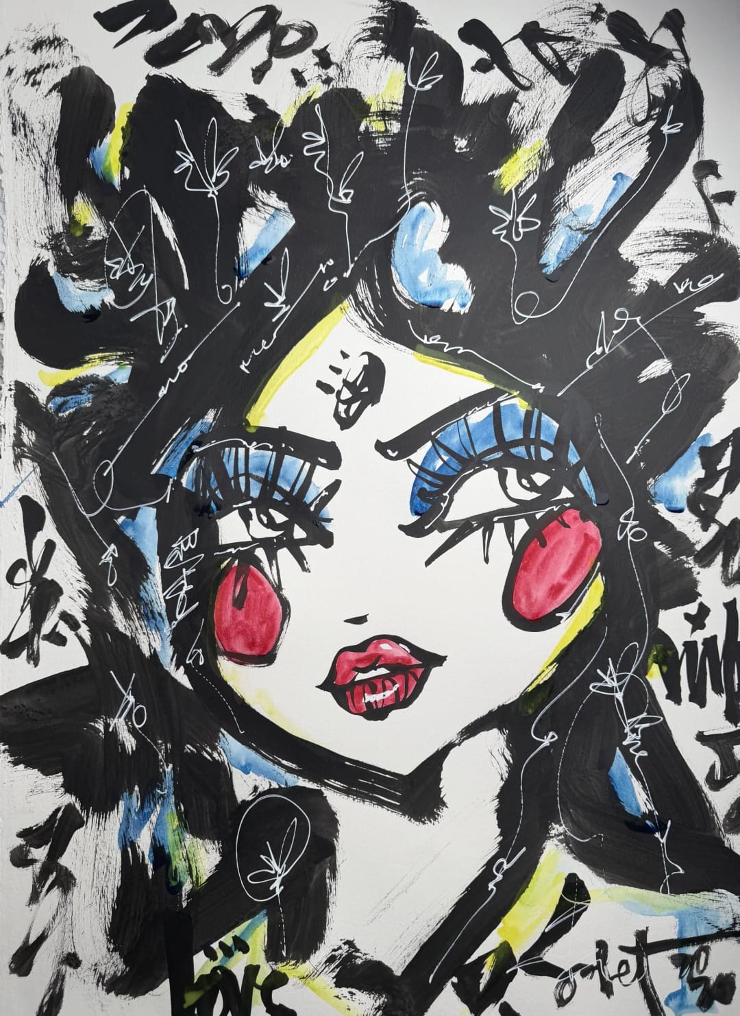 Cupcake | Ink + Flow | Icons 2026 Sabet 22" x 30" Original Ink on Archival Paper