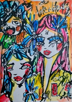 Honeybun 2026 Sabet 10" x 14" Original