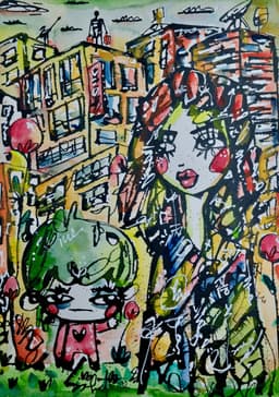 Pumpkin 2026 Sabet 10" x 14" Original