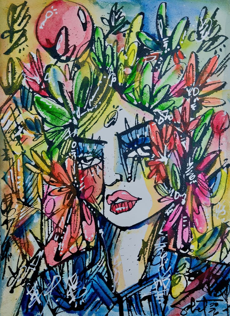 Daisy 2026 Sabet 12" x 18" Giclée