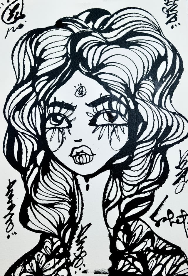 Rin 2026 Sabet 7" x 10" Original