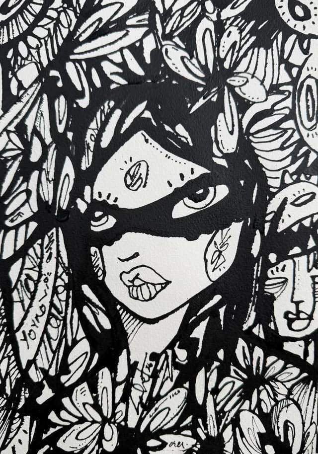 Momo 2026 Sabet 7" x 10" Original
