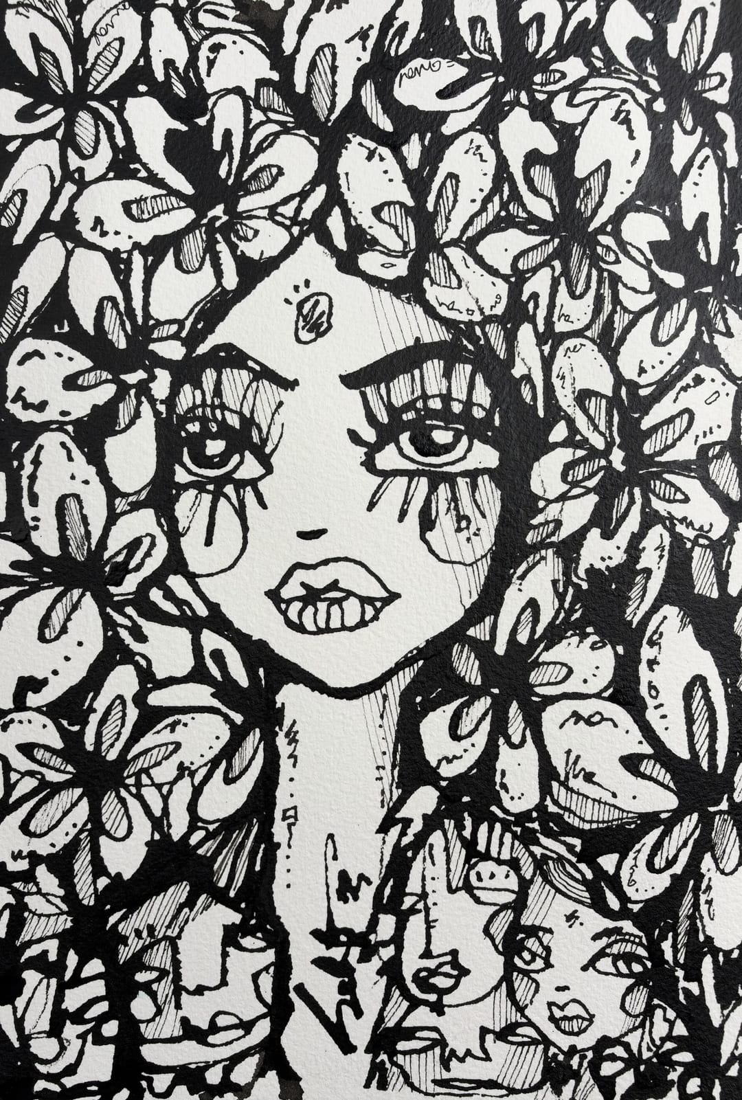 Peony 2026 Sabet 7" x 10" Original