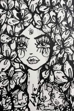 Peony 2026 Sabet 7" x 10" Original