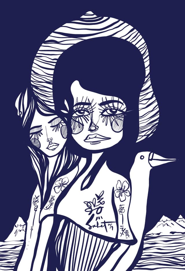 Kyotosisters 2026 Sabet 20" x 30" Gallery Canvas