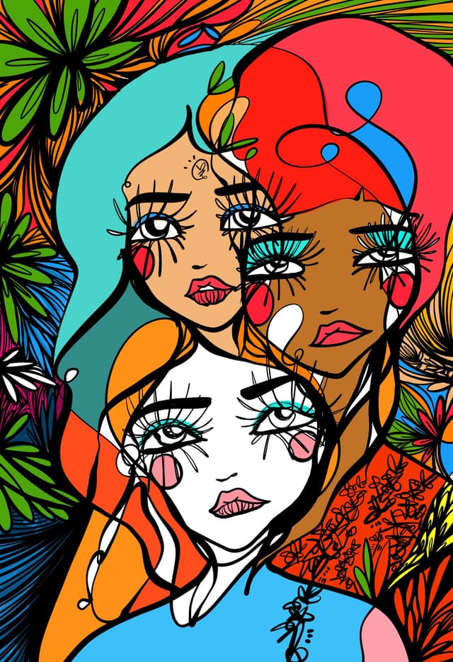 3 Hearts 2026 Sabet 12" x 18" Giclée