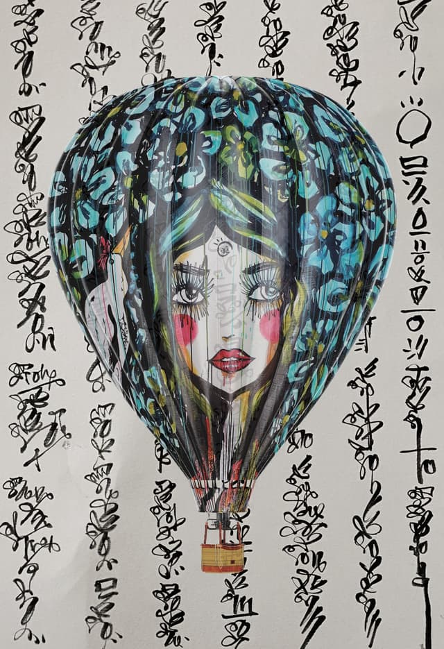 Baloonscript3 2026 Sabet 12" x 18" Giclée