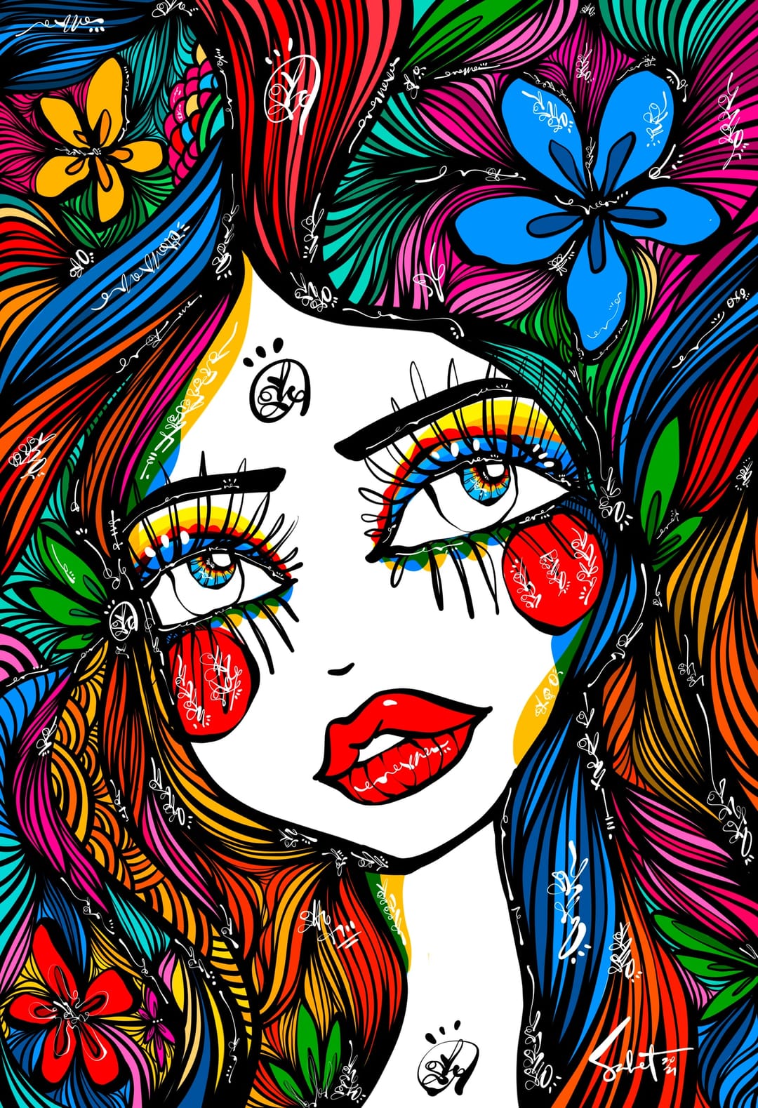 Halo Heart 2026 Sabet 12" x 18" Giclée