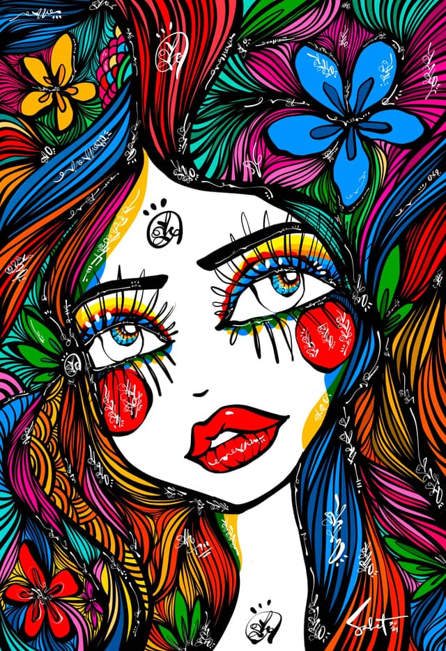 Halo Heart 2026 Sabet 12" x 18" Giclée