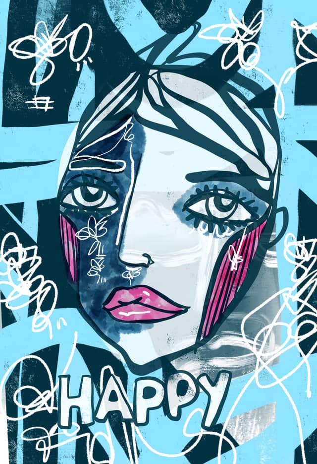 Happy 2026 Sabet 12" x 18" Giclée