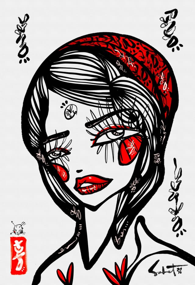Hirakawa 2026 Sabet 12" x 18" Giclée