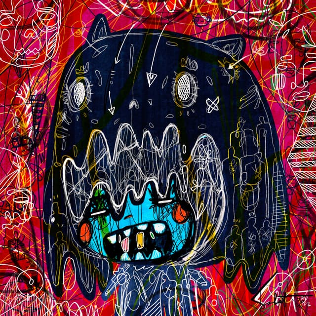 Kawaii Grid 2026 Sabet 12" x 18" Giclée
