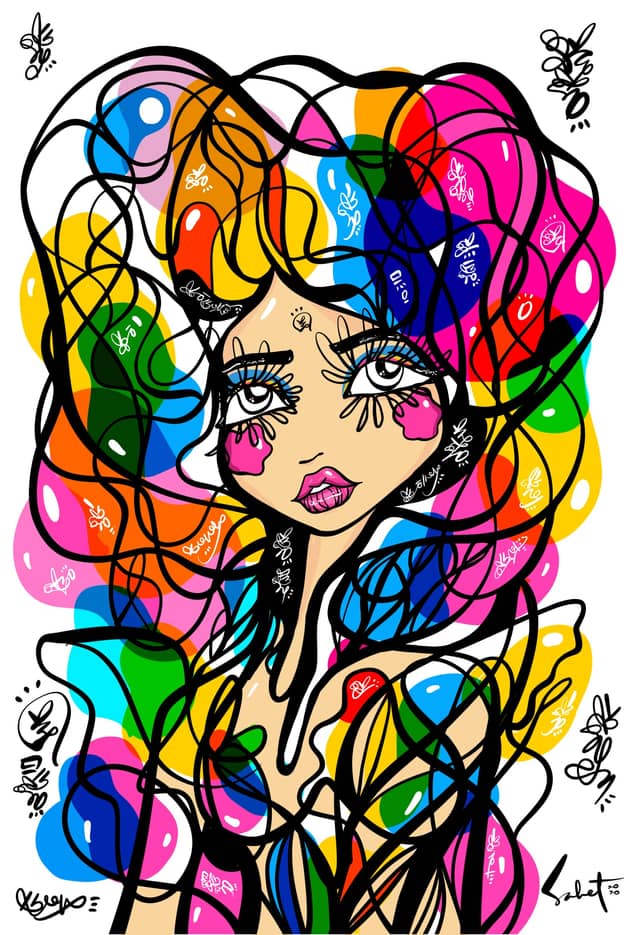 Love, Pride Joy Frenquency 2026 Sabet 12" x 18" Giclée