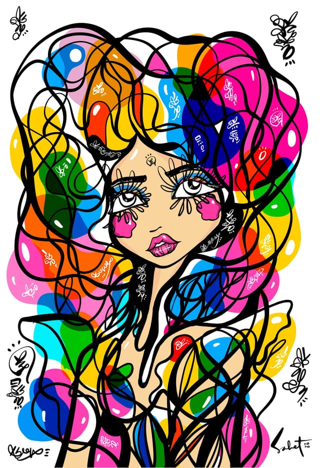 Love, Pride Joy Frenquency 2026 Sabet 12" x 18" Giclée