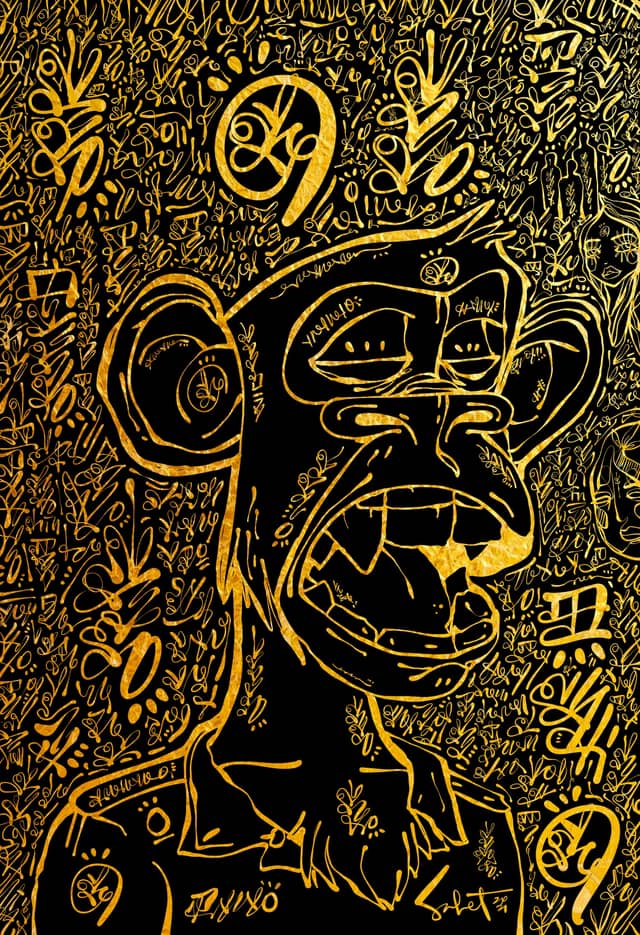 Lovescript Ape Prophecy 2026 Sabet 12" x 18" Giclée