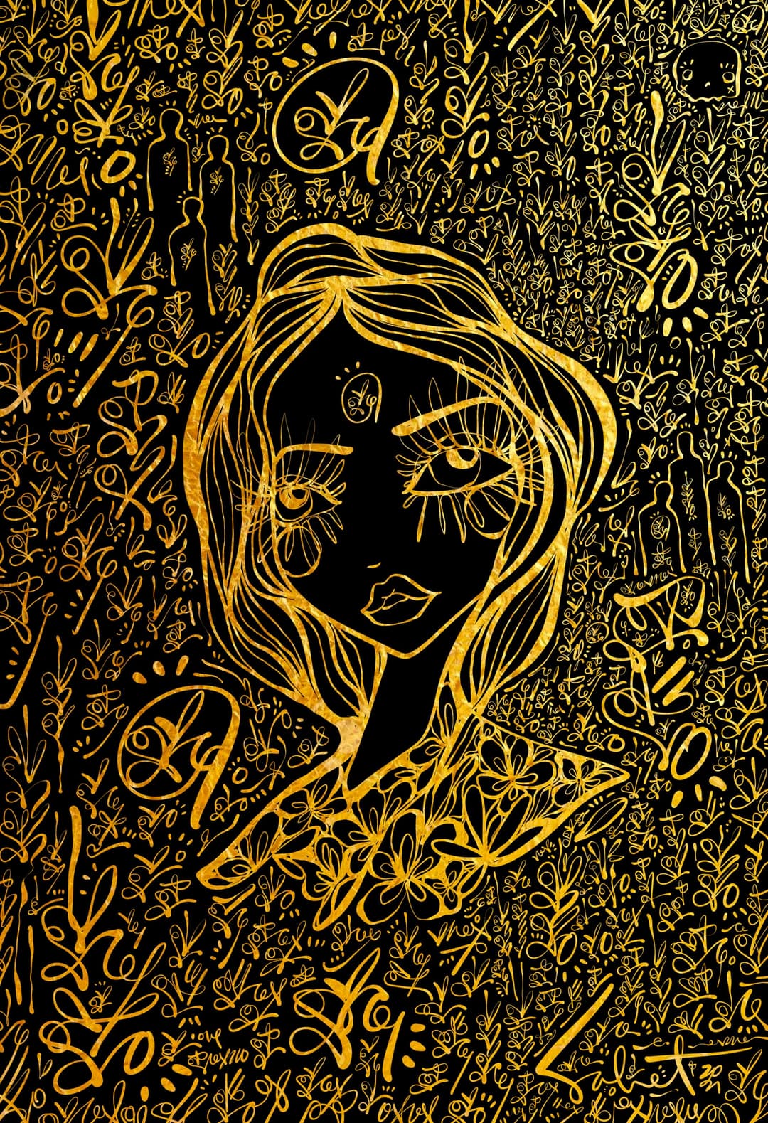 Lovescript Brilliance 2026 Sabet 20" x 30" Gallery Canvas
