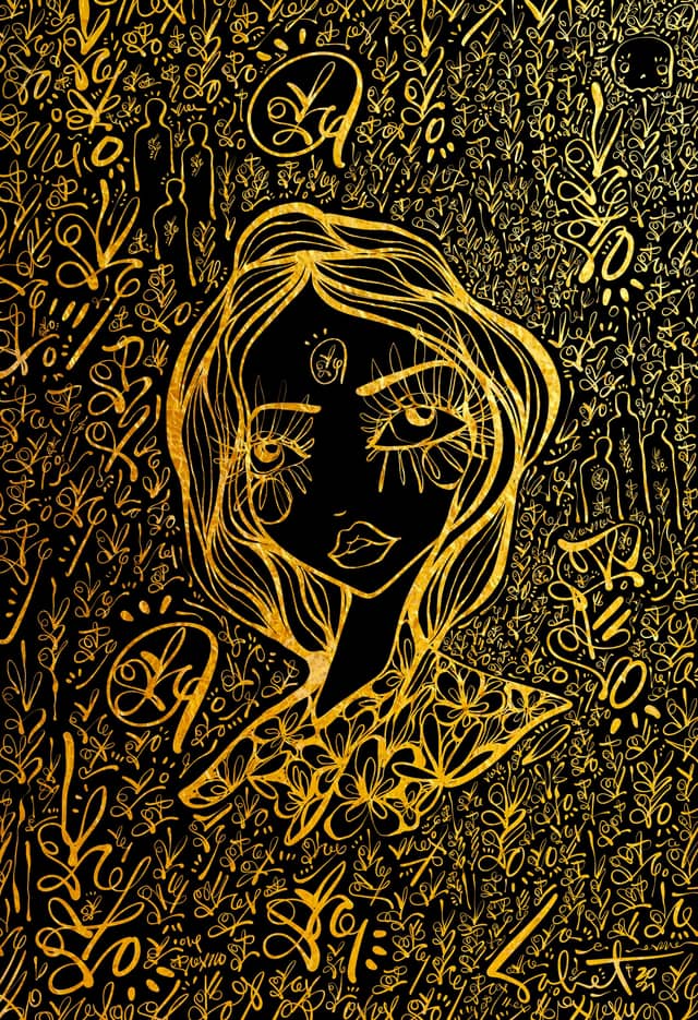 Lovescript Brilliance 2026 Sabet 12" x 18" Giclée