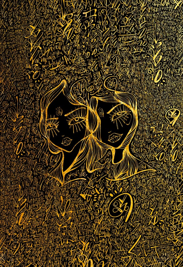 Hearts Twin 2026 Sabet 20" x 30" Gallery Canvas