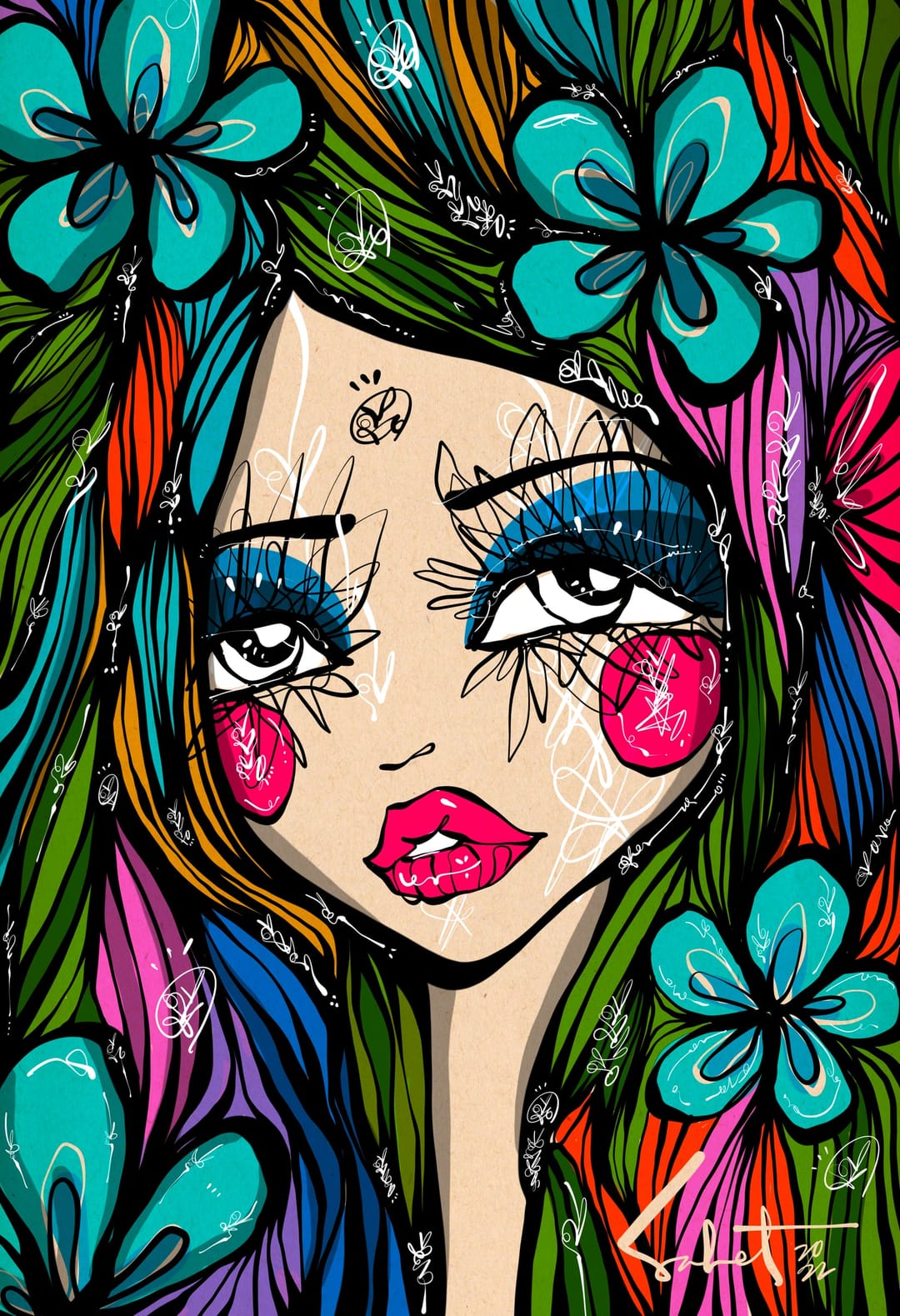 Ocean Eyes Ultra 2026 Sabet 12" x 18" Giclée