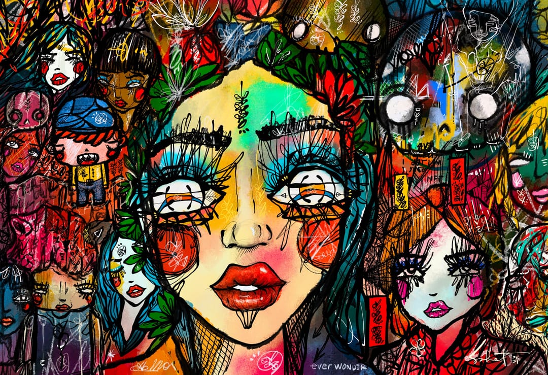 Twin Flame 2026 Sabet 12" x 18" Giclée