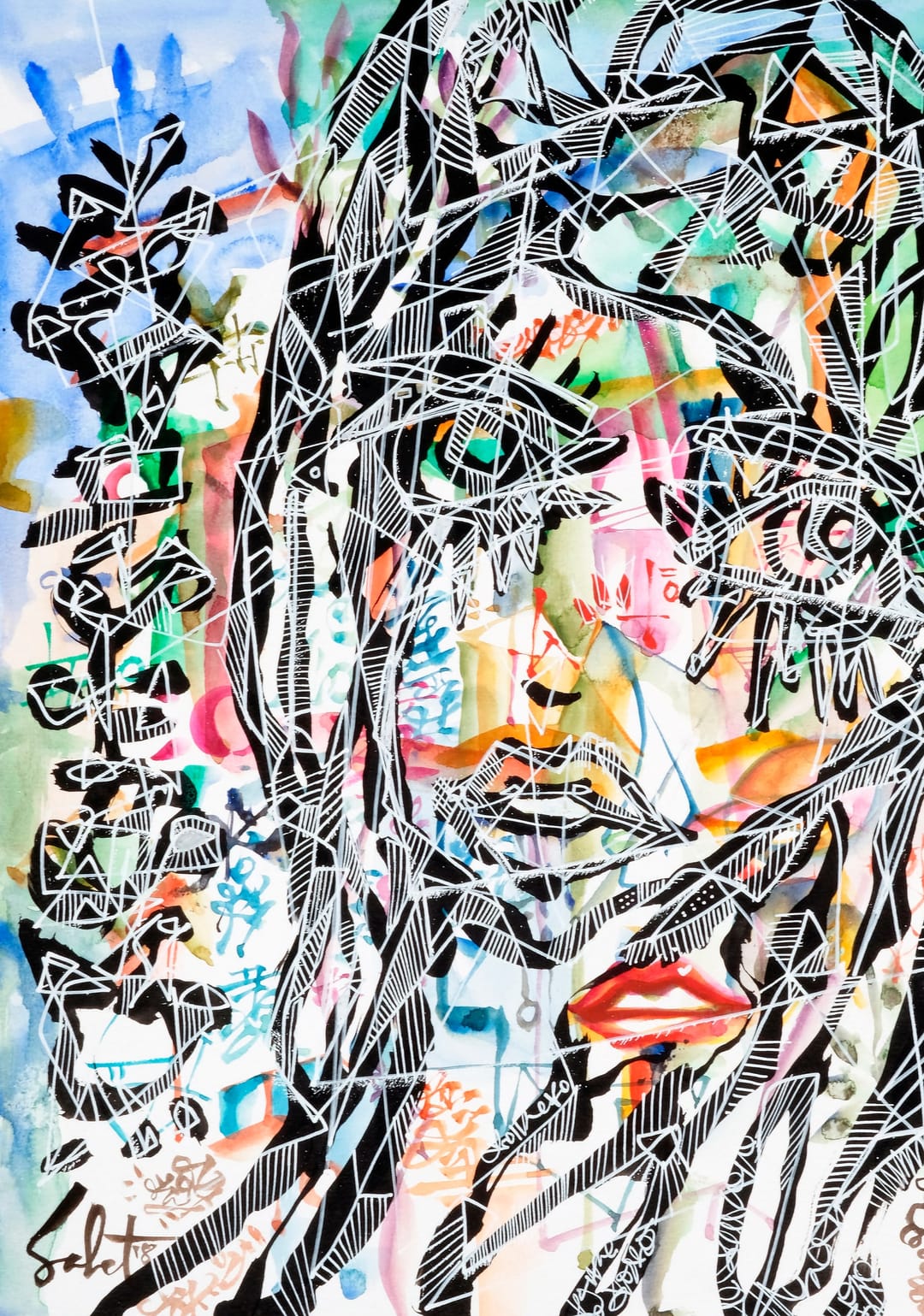 Life Curve 2026 Sabet 12" x 18" Giclée