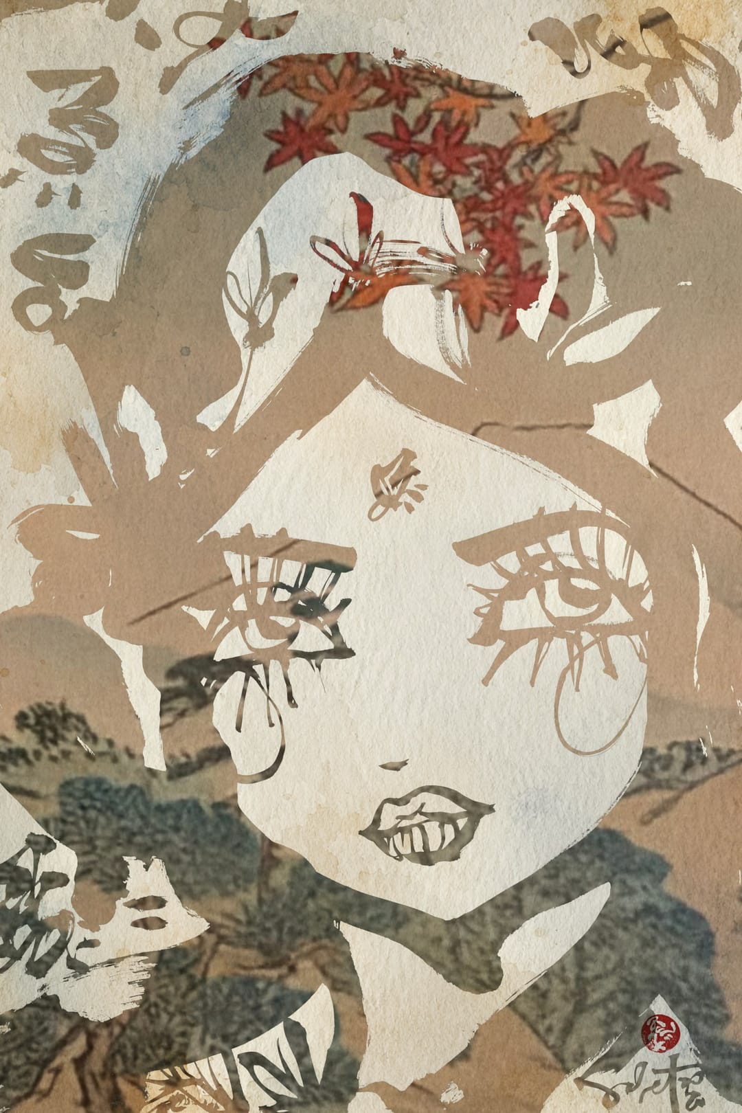 Momiji to Matsu 2026 Sabet 12" x 18" Giclée