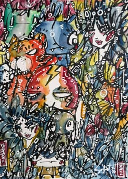 Electric Vibe 2026 Sabet 10" x 14" Original