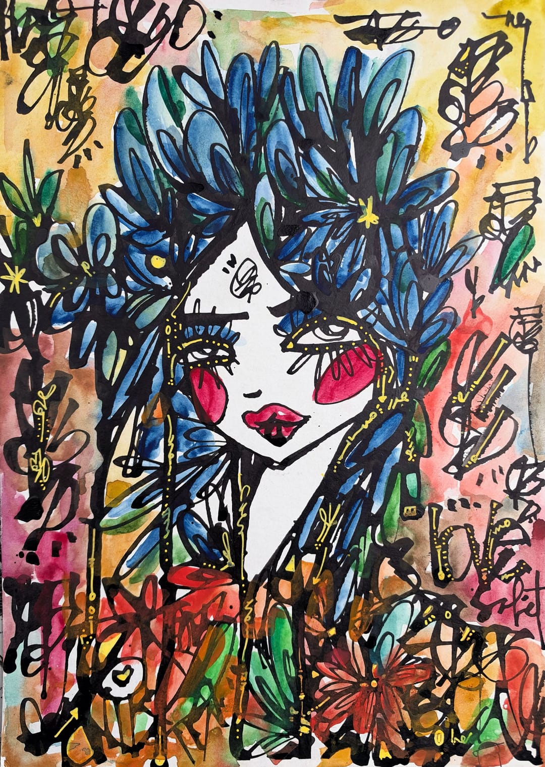 Forever Love 2026 Sabet 10" x 14" Original