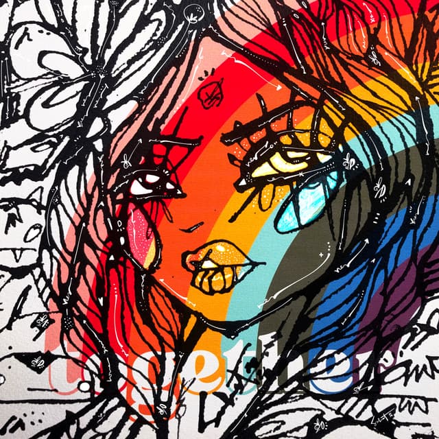Rainbow Bright 2026 Sabet 12" x 12" Gallery Canvas #17