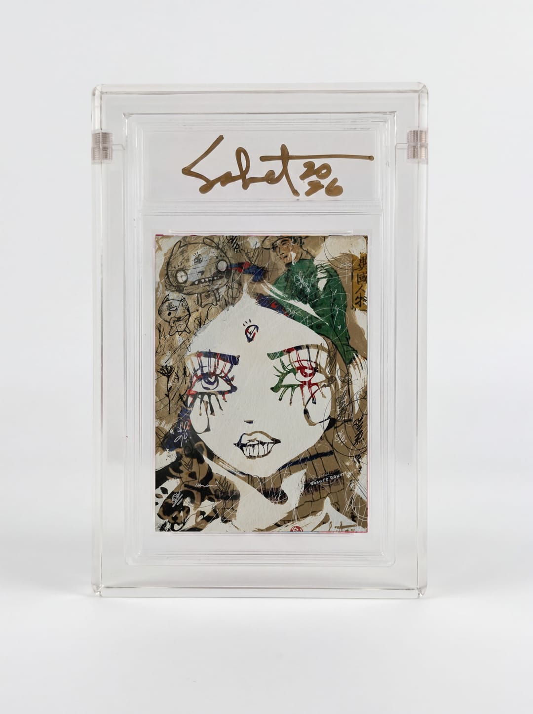 Kasa to Neko — the card as it was printed