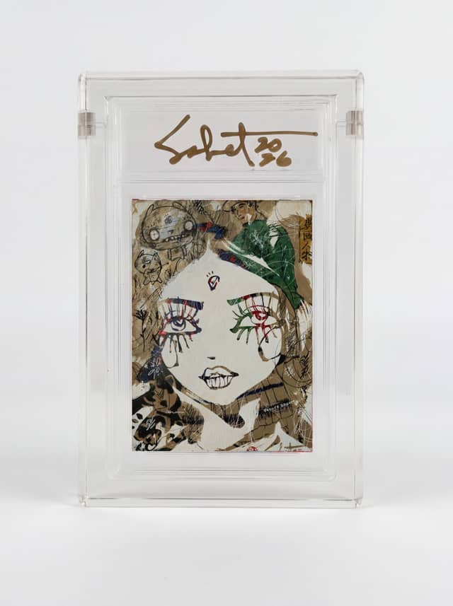 Kasa to Neko — the card as it was printed