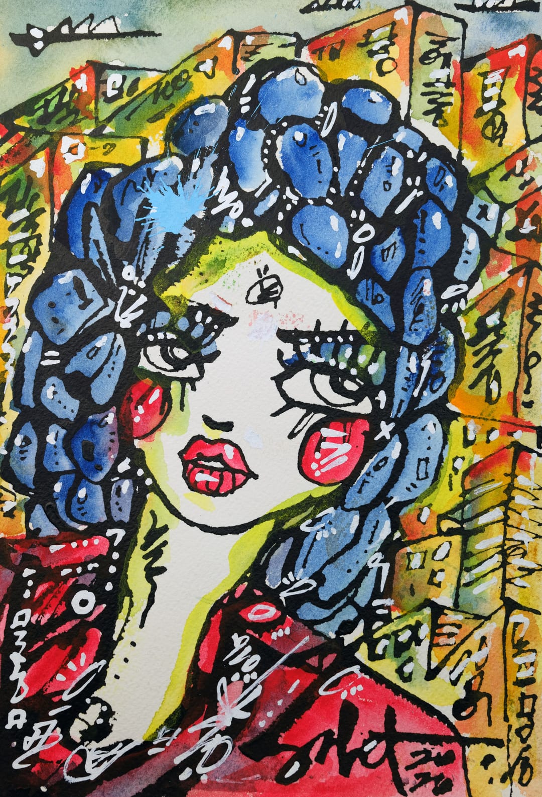 Sweetberry 2026 Sabet 7" x 10" Original